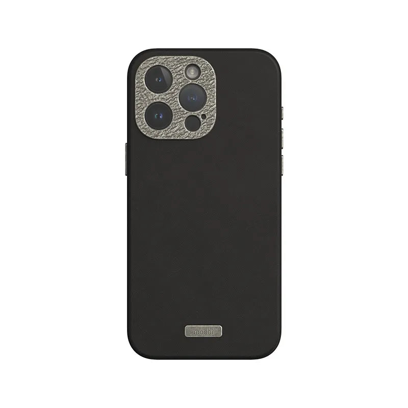 Moshi Napa MagSafe - odinis dėklas iPhone 15 Pro Max (Midnight Black)