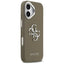 Guess Grained Big 4G Classic Logo – Dėklas iPhone 17 (ruda)