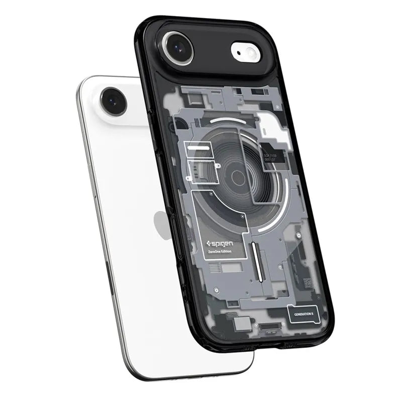 Spigen Ultra Hybrid Mag MagSafe – dėklas, skirtas iPhone Air (Zero One Black)