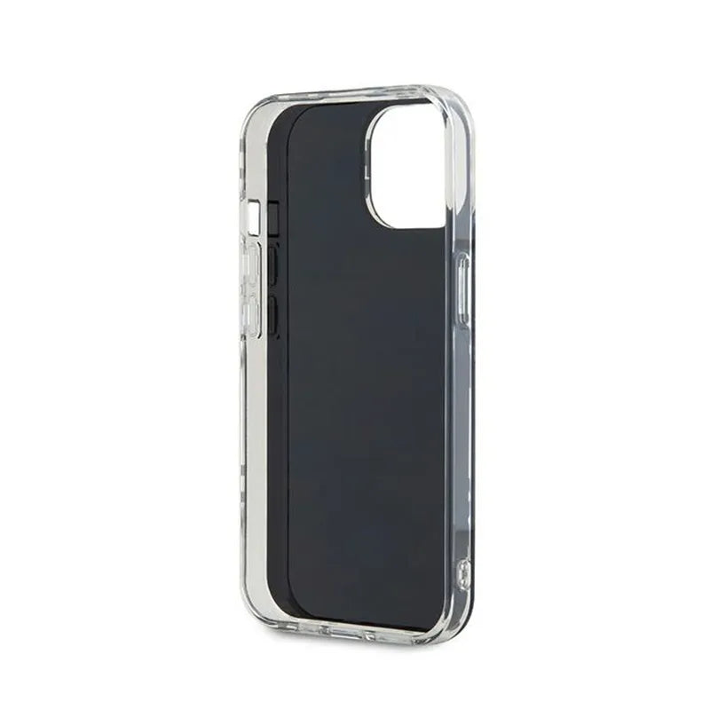 DKNY IML Checkered Mono Pattern – dėklas iPhone 15 / 14 / 13 (juodas)