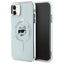 Karl Lagerfeld IML Metal Choupette Head MagSafe – Dėklas iPhone 11 (Baltas)