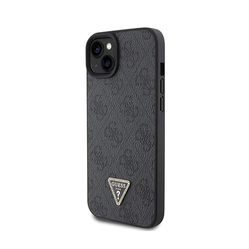 Guess Crossbody 4G Metal Logo – dėklas iPhone 15 (juodas)