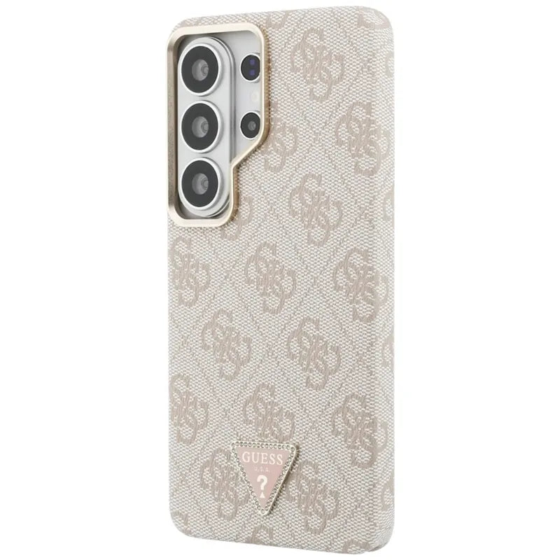 Guess 4G Triangle Logo MagSafe – Dėklas Samsung Galaxy S26 Ultra (rožinis)