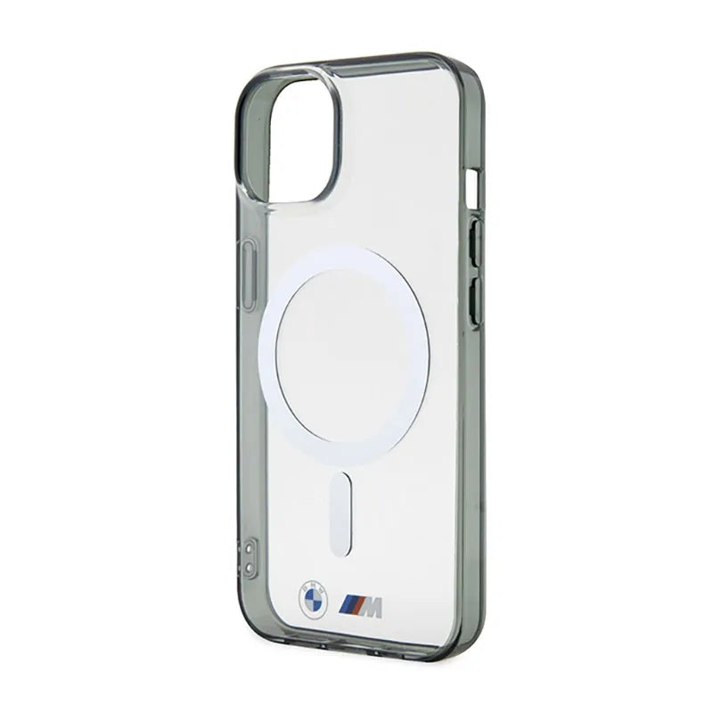 BMW Silver Ring MagSafe - Dėklas, skirtas iPhone 14 Plus (skaidrus)