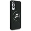 Karl Lagerfeld Silicone Double Heads And Circle MagSafe – dėklas Samsung Galaxy S25 Edge (juodas)