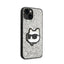 Karl Lagerfeld NFT Glitter Choupette Patch – dėklas iPhone 14 Plus (sidabrinis)