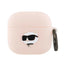 Karl Lagerfeld Silicone Choupette Head 3D – AirPods 4 dėklas (rožinis)
