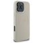 Guess Grained Ring MagSafe – Dėklas iPhone 16 Pro Max (smėlio spalvos)