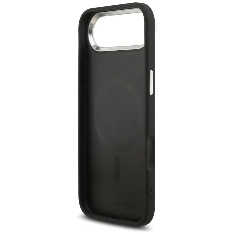 Karl Lagerfeld Choupette Pin MagSafe – dėklas iPhone Air (juodas)