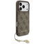 Guess 4G Charms Collection MagSafe – iPhone 17 Pro dėklas (rudas)
