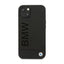 BMW Leather Hot Stamp – dėklas iPhone 14 Plus (juodas)