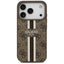 Guess 4G Printed Stripes MagSafe – Dėklas iPhone 17 Pro (rudas)
