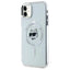 Karl Lagerfeld IML Metal Choupette Head MagSafe – Dėklas iPhone 11 (Baltas)