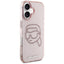 Karl Lagerfeld IML Rhinestones Karl Head – dėklas iPhone 16 (rožinis)