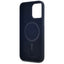 Karl Lagerfeld Silicone Shadow Metal Initial MagSafe – dėklas iPhone 15 Pro Max (juodas)