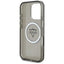 Guess IML Metal Mountain Logo MagSafe - Dėklas iPhone 16 Pro (juodas)