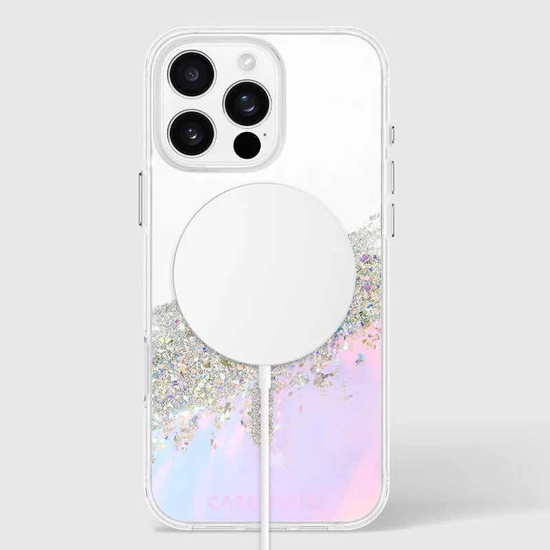 Case-Mate Karat MagSafe – dėklas „iPhone 16 Pro Max“ (holografinis „Soap Bubble“)