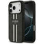 Guess 4G Printed Stripes MagSafe – dėklas iPhone 17 Pro (juodas)