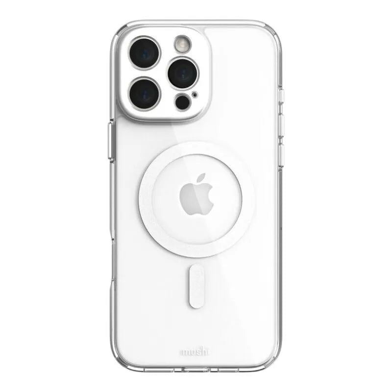 Moshi iGlaze MagSafe – dėklas iPhone 16 Pro Max (Luna Silver)