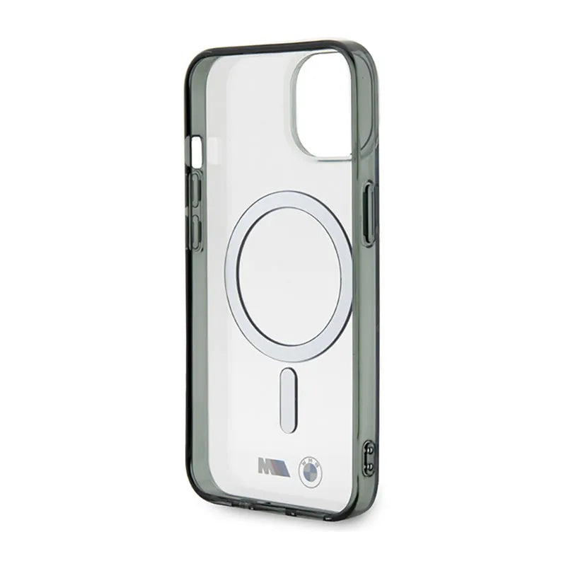 BMW Silver Ring MagSafe - Dėklas, skirtas iPhone 14 Plus (skaidrus)