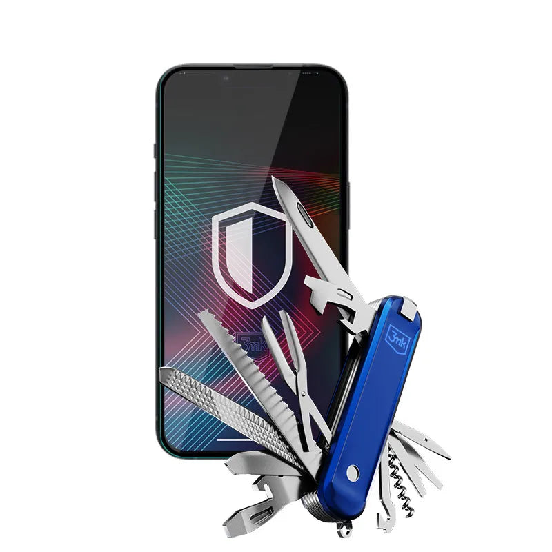 3mk HardGlass Max Lite – Grūdintas stiklas iPhone 14 / iPhone 13 / iPhone 13 Pro (Juodas)