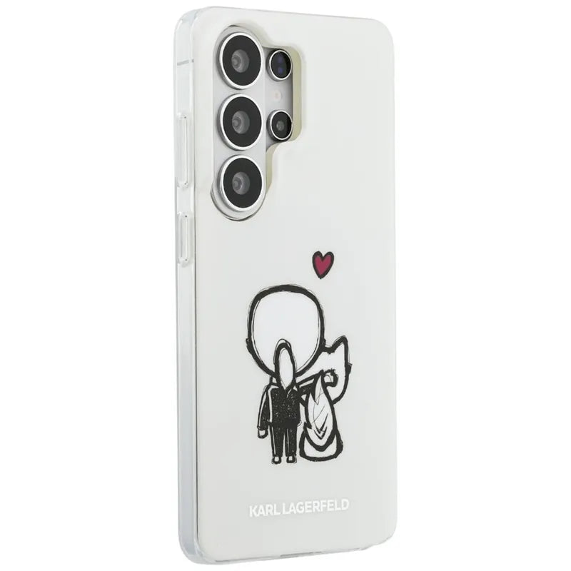 Karl Lagerfeld IML Karl & Choupette MagSafe – Samsung Galaxy S26 Ultra dėklas (skaidrus)