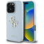 Guess Grained Big 4G Logo Small Classic Logo – Dėklas iPhone 16 Pro (mėlynas)