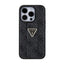 Guess Grip Stand 4G Triangle Strass Logo – dėklas iPhone 15 Pro telefonui (juodas)