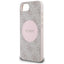 Guess 4G Circle Classic Logo MagSafe – dėklas iPhone 16e (rožinis)