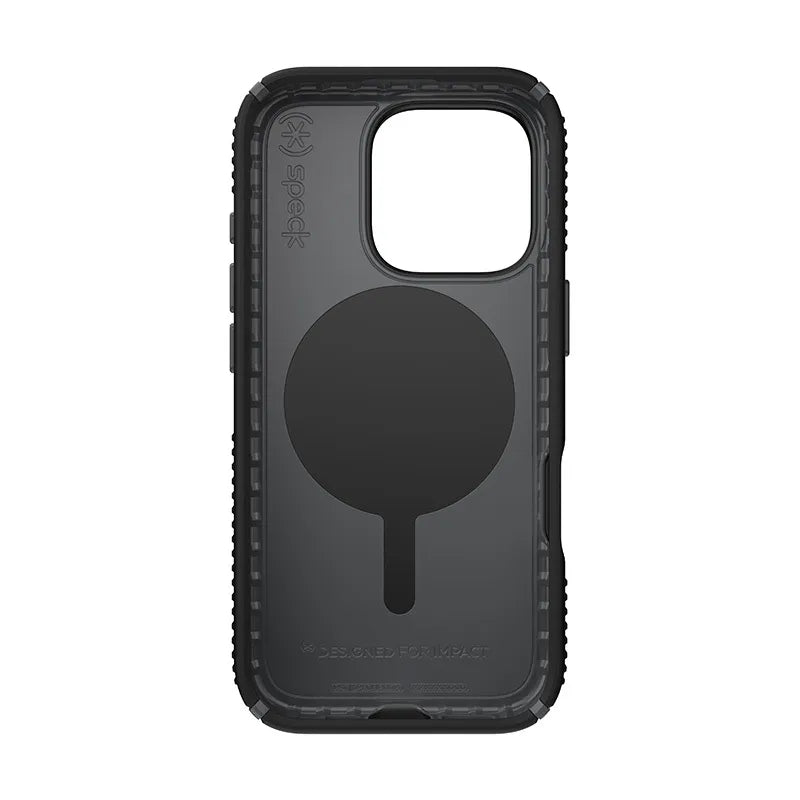 Speck Presidio2 Grip ClickLock & MagSafe – iPhone 16 Pro dėklas (juodas / skalūno pilka / baltas)