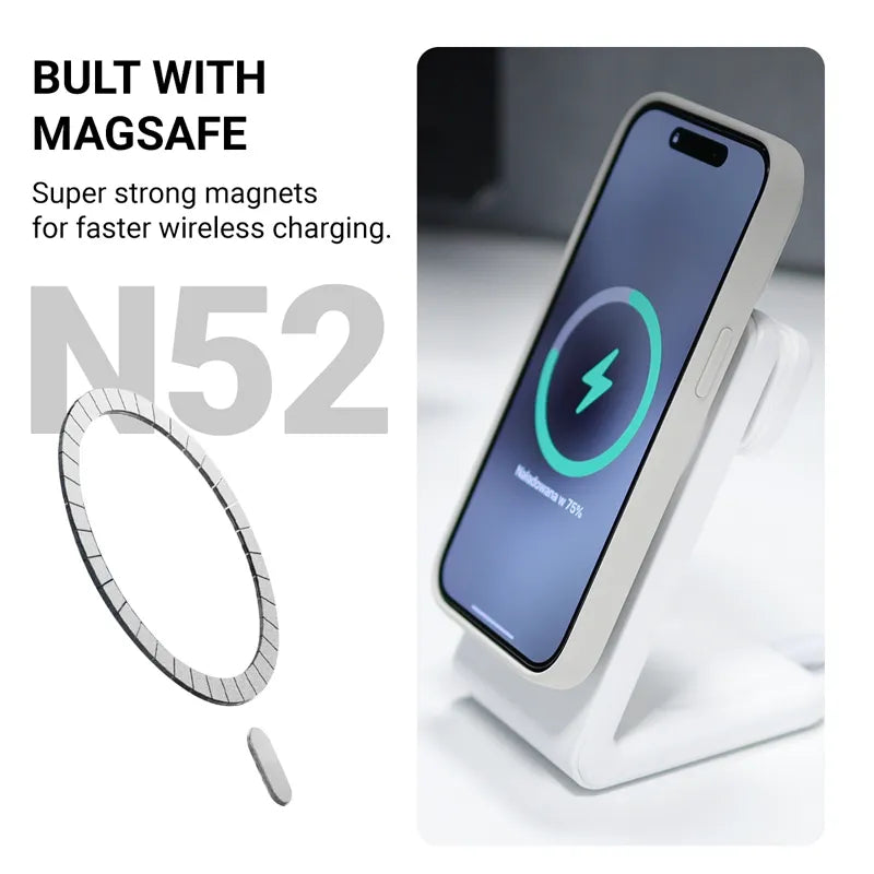 „Crong Color Cover Magnetic“ – „iPhone 16 MagSafe“ dėklas (mėlynas)