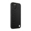 BMW Leather Hot Stamp – dėklas iPhone 14 Plus (juodas)