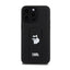 Karl Lagerfeld Gripstand Saffiano Choupette Pins – dėklas iPhone 13 Pro Max telefonui (juodas)