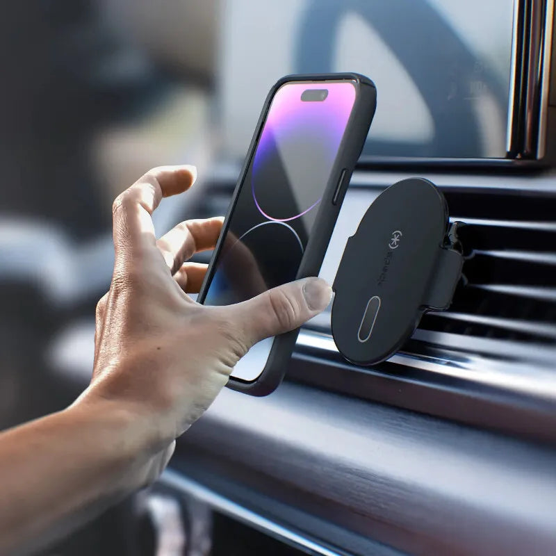 Speck ClickLock automobilinis laikiklis į ventiliacijos groteles skirtas MagSafe – Automobilinis laikiklis (juodas)