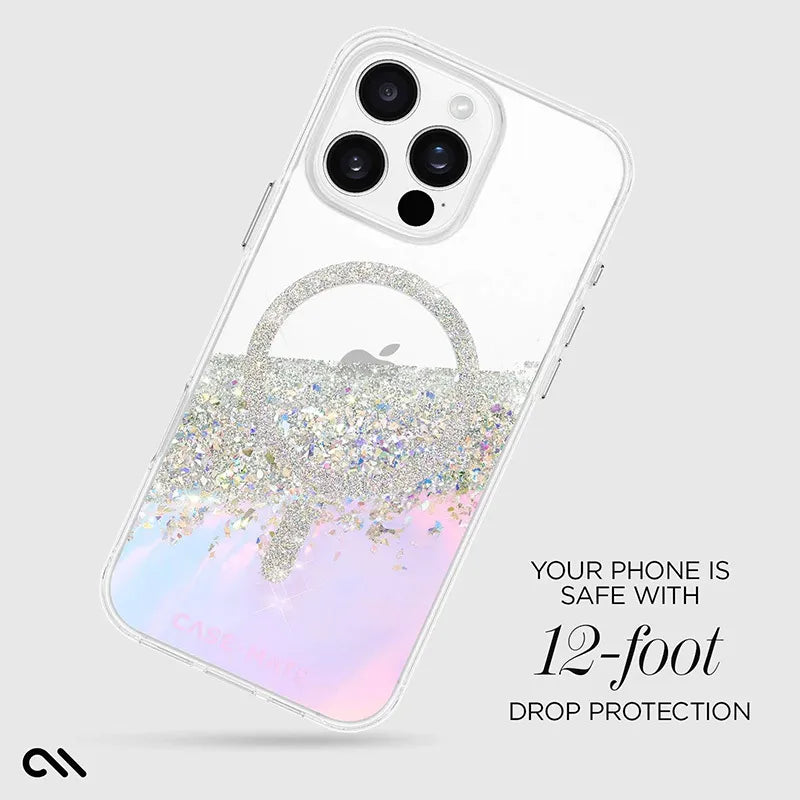 Case-Mate Karat MagSafe – dėklas „iPhone 16 Pro Max“ (holografinis „Soap Bubble“)