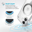 Speck Presidio Perfect-Clear ClickLock & MagSafe – dėklas iPhone 16 (skaidrus / chromo apdaila / Serene Silver)