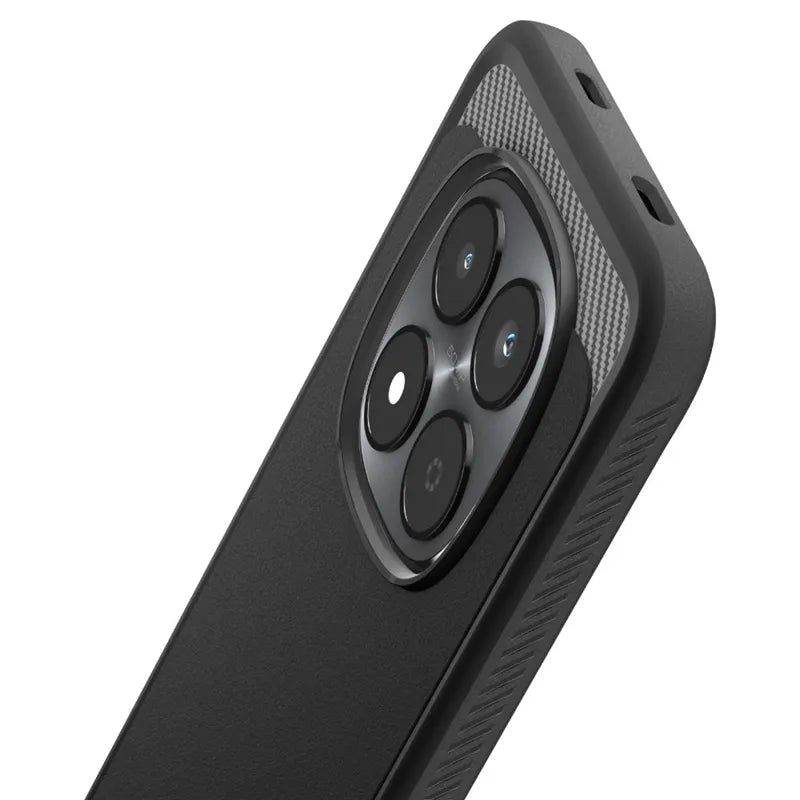 Spigen Rugged Armor – dėklas Xiaomi Redmi Note 15 Pro 5G (matinis juodas)