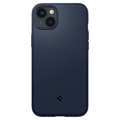 Spigen Mag Armor – dėklas iPhone 14 Plus (tamsiai mėlynas)