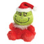 Grinch – Pliušinis žaislas / sėdintis Grinch su Kalėdų Senelio kostiumu 13 cm iš Palm Pals kolekcijos, ekologiškas