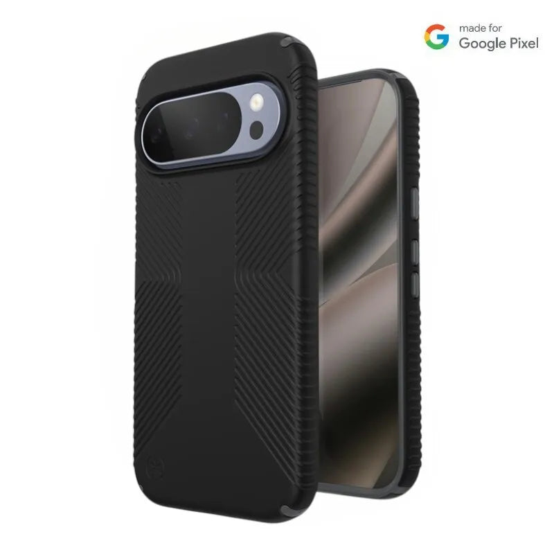 Speck Presidio2 Grip Magnet – Google Pixel 10 / Google Pixel 10 Pro dėklas (juodas / skalūno pilka)
