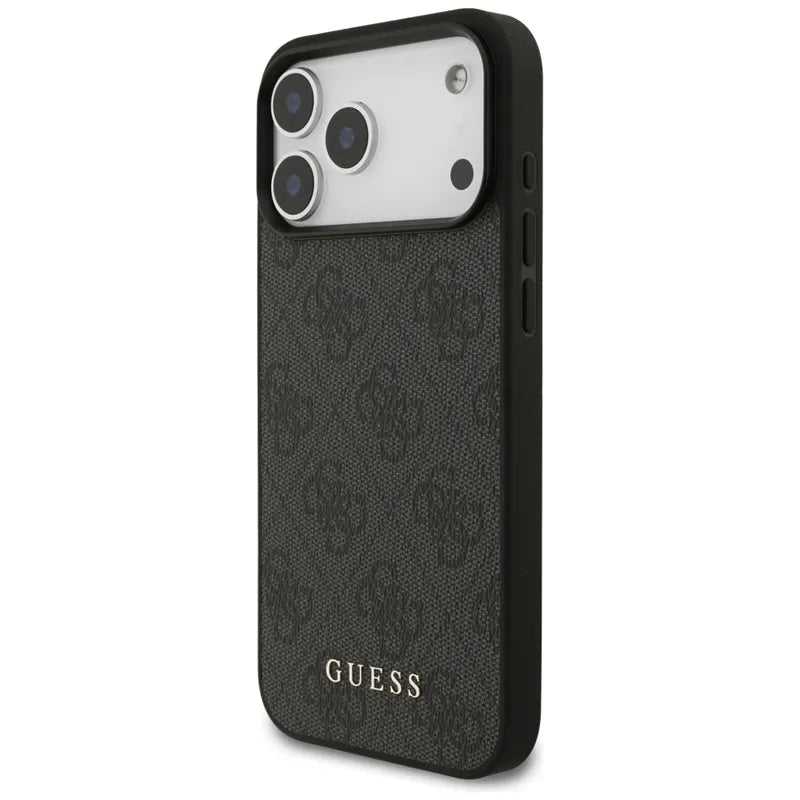 Guess 4G Classic – dėklas iPhone 17 Pro Max (juodas)