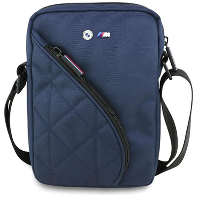 BMW Nylon Pockets & Metal Logo – 8" planšetės krepšys (tamsiai mėlynas)