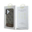 Guess 4G Bottom Stripe – dėklas iPhone 16 Plus (rudas)