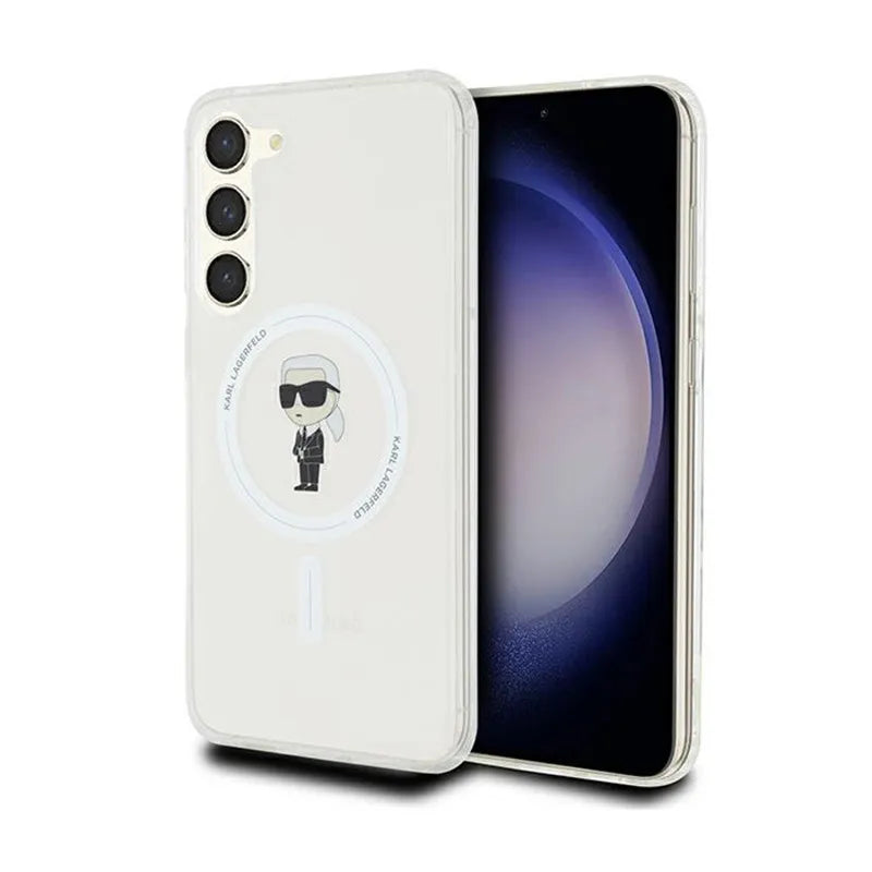 Karl Lagerfeld IML Ikonik MagSafe – dėklas Samsung Galaxy S23+ (skaidrus)
