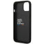 BMW Leather Hot Stamp Tricolor – dėklas iPhone 14 Plus (juodas)