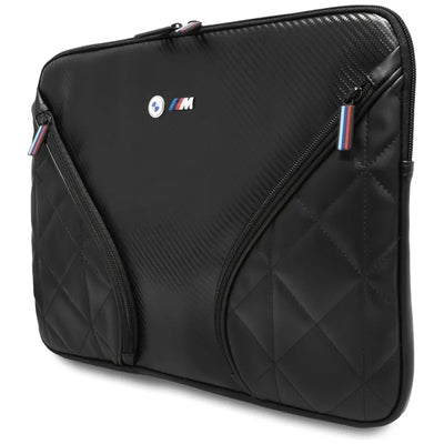 BMW Carbon Pockets & Metal Logo dėklas – 16" nešiojamojo kompiuterio dėklas (juodas)