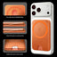 Spigen Valentinus MagFit + MagSafe – magnetinė piniginė (Metallic Orange)