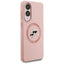 Karl Lagerfeld Silicone Double Heads And Circle MagSafe – dėklas Samsung Galaxy S25 Edge (rožinis)