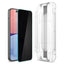Spigen GLAS.TR EZ FIT Privacy 2-Pack – grūdintas stiklas su privatumo filtru, skirtas iPhone 15 / 16, 2 vnt.