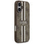 Guess 4G Printed Stripes MagSafe – Dėklas iPhone 17 (ruda)